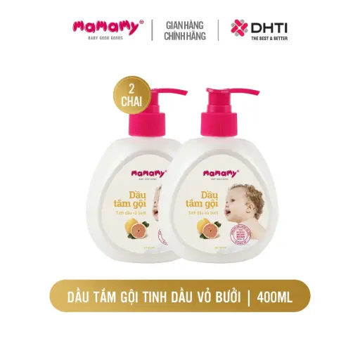 Combo 2 chai Dầu tắm gội tinh dầu vỏ bưởi